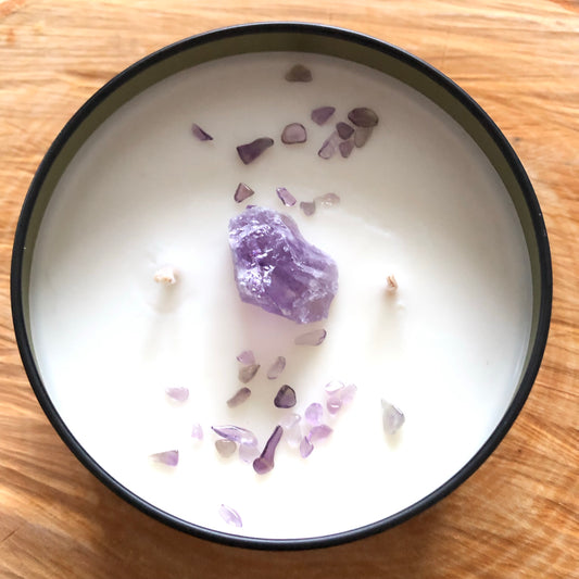 Amethyst - soothing soy candle