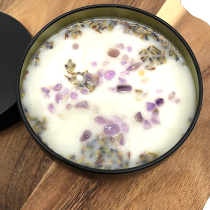 Lavender Field - lavender amethyst soy candle